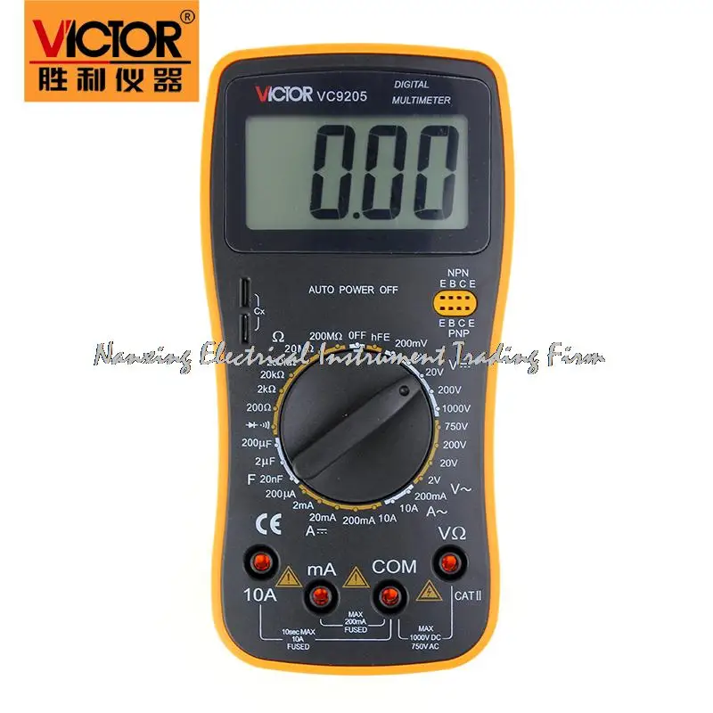 Цифровой мультиметр VICTOR VC9205 3 1/2 ручной с ЖК-дисплеем вольтметр переменного тока