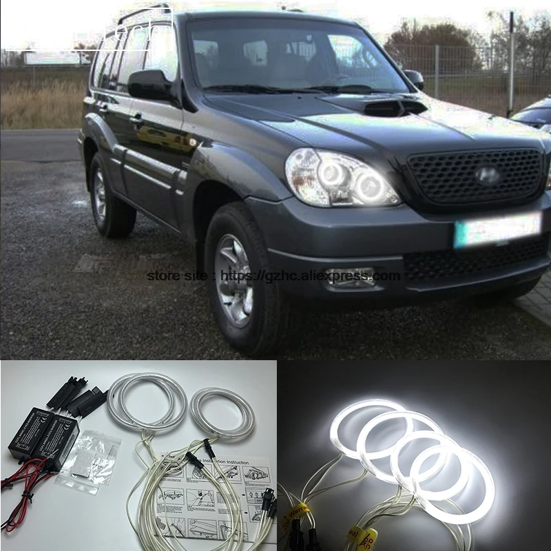 HochiTech для Hyundai townan 2001 2007 ультра ярсветильник дневной свет DRL CCFL глаза ангела