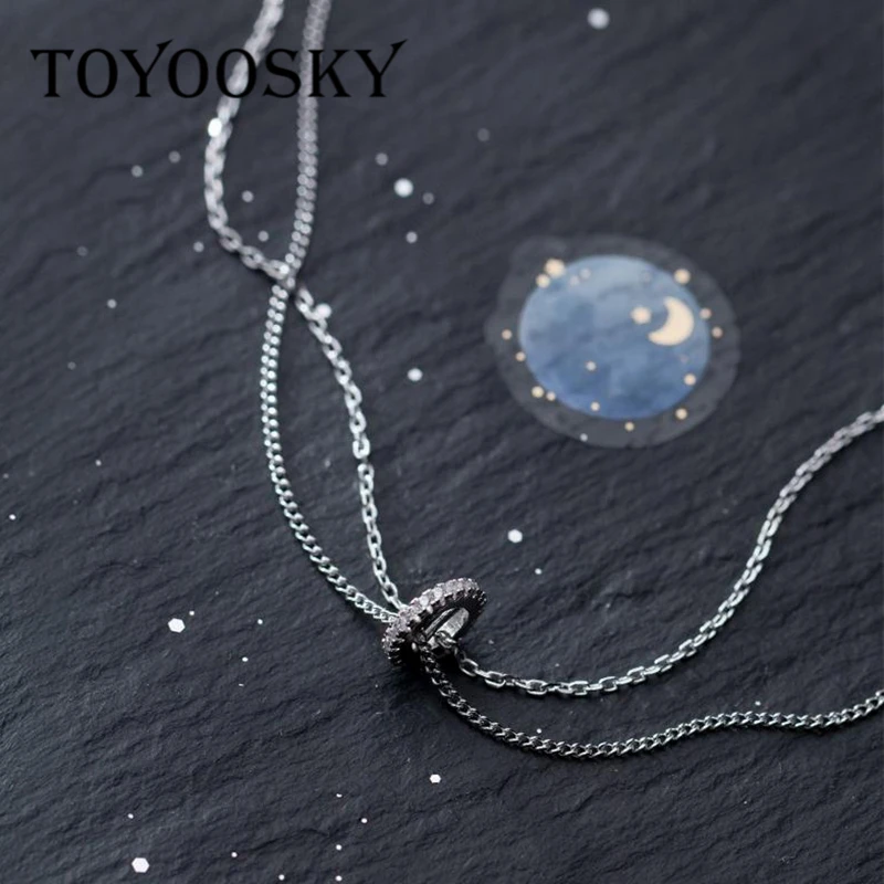 Новинка ожерелье TOYOOSKY из стерлингового серебра 925 пробы чокер модный кулон