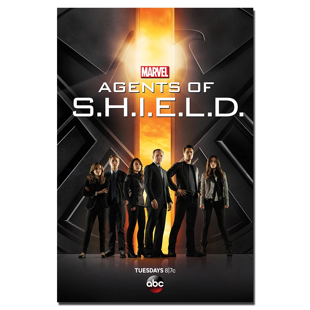 Agents of Shield Wall Art Poster Canvas Painting for Living Room Home Decor Picture | Дом и сад