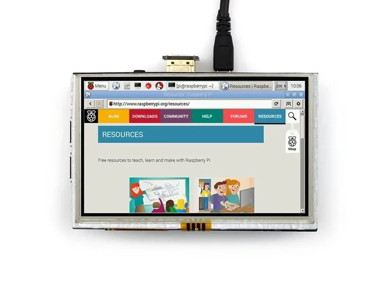 5 дюймовый сенсорный ЖК экран 800x480 дисплей для arduino Raspberry Pi Pi2 Model B + A популярный по