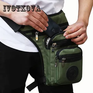 IVOTKOVA Мужская модная поясная сумка, Оксфорд, военная поясная сумка для мотоциклистов, дорожные высококачественные водонепроницаемые сумки для ног, новинка