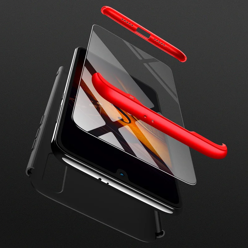 360 Full Protection Case For Xiaomi mi 9 global Hard PC 3 IN 1 Matte Plastic Back Cover mi9 With Glass |