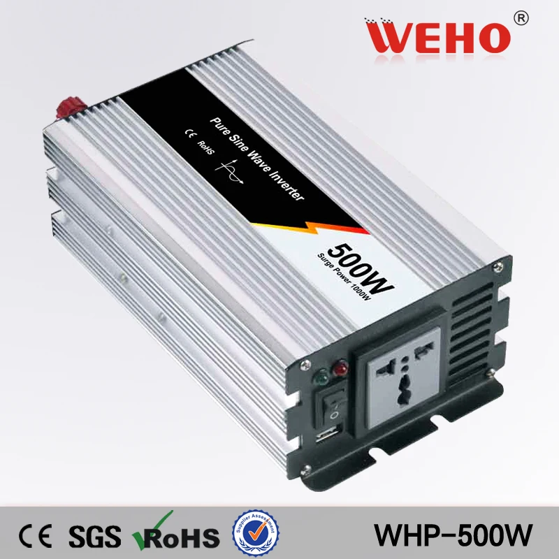 (WHP 500 242) Гарантия 18 месяцев 500W 24VDC для 220VAC чистая синусоида инверторы постоянного