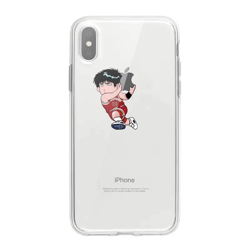 Применимый iphone6 7 8 x xr xsmax прозрачный окрашенный плоский мягкий чехол из ТПУ