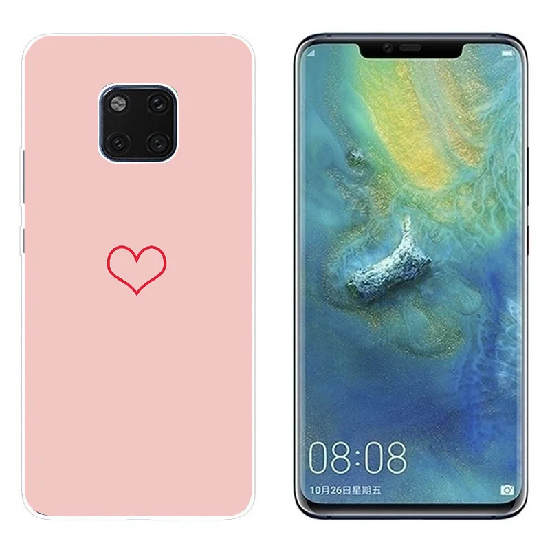 Мягкий ТПУ чехол для Huawei Mate 20 Lite 6 3 дюйма силиконовый телефон Pro X Plus 10 P20 P