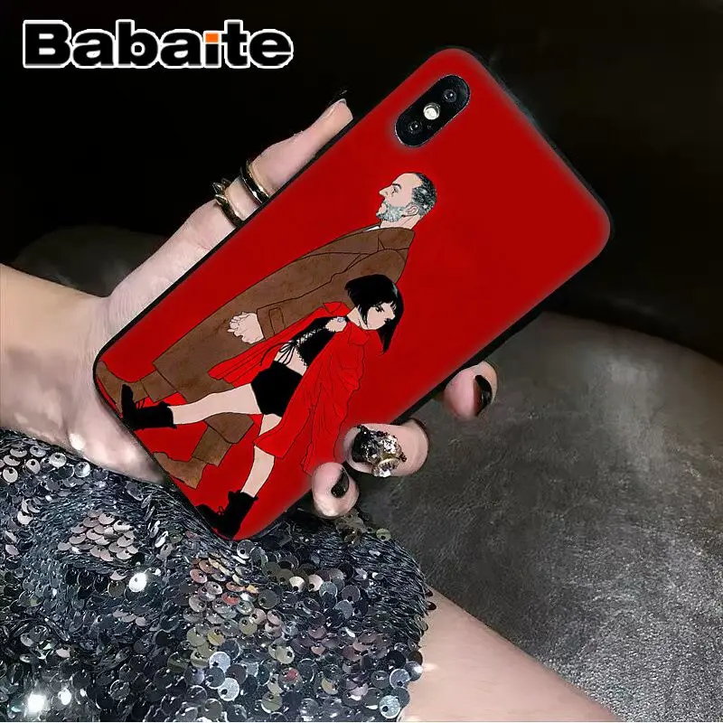 Babaite Leon Matilda Natalie Portman Movie Poster Capa чехол для телефона Shell для iPhone X XS MAX 6 6s 7 7plus 8 8Plus 5 5S SE XR - Цвет: A3