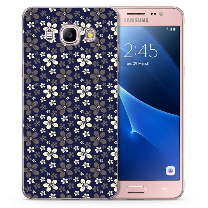 Цветок чехол для телефона Samsung Galaxy J1 J2 J3 J5 J7 prime J120 J320 J330 J530F Прозрачный Силиконовый