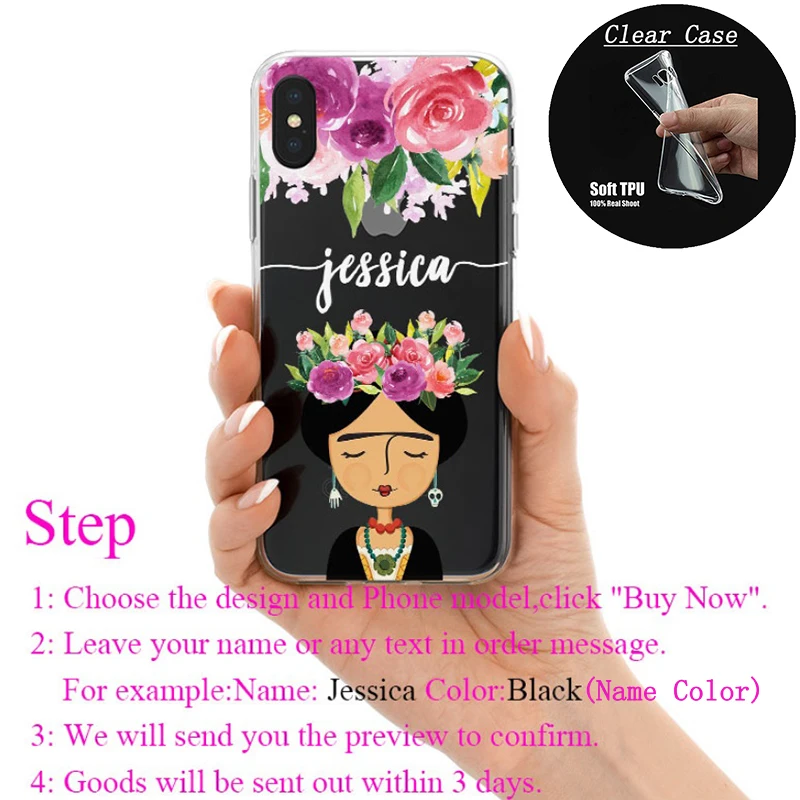 DIY Name Fashion Custom Design Print Case Cover For iPhone 11 Pro XS XR Max 5 5s SE 6 6s 7 8 Plus X Customized Soft Silicone TPU |