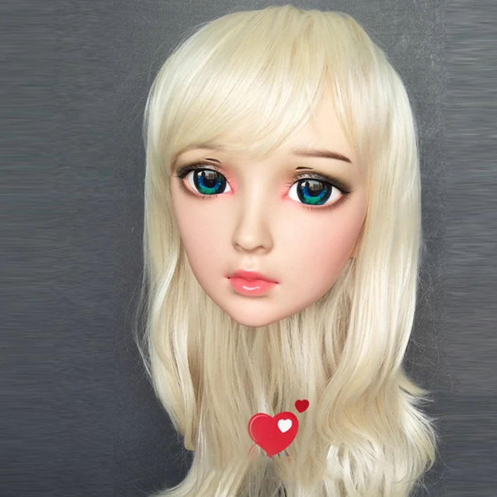(Ya 01) Gurglelove Женщины Милая девочка каучуковые полуголовы Kigurumi BJD Маска Косплей