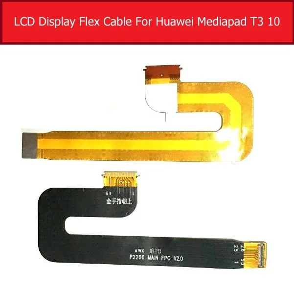 Оригинальный ЖК гибкий кабель для Huawei MediaPad T1 10 BZA-L00 AGS-W09/L09 LCD подключение материнской платы гибкий кабель запасные части