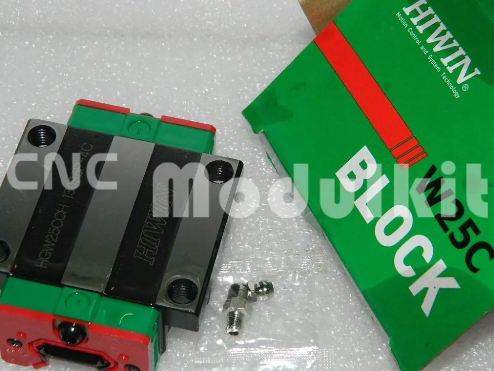 Блок HGH25 оригинальный Тайвань HIWIN HGW25 CNC линейный подшипник с фланцем HGW25CA линейная