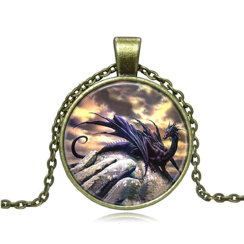 Ожерелье ручной работы с драконом и фэнтезийным крылом|jewelry necklace|photo necklacenecklace