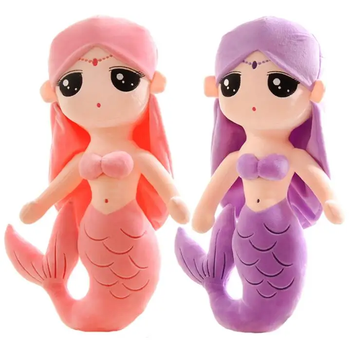 1pc 30cm 40cm 50cm cartoon princess mermaid pacify sleepy plush doll pillow stuffed toy children girl bed gift | Игрушки и хобби