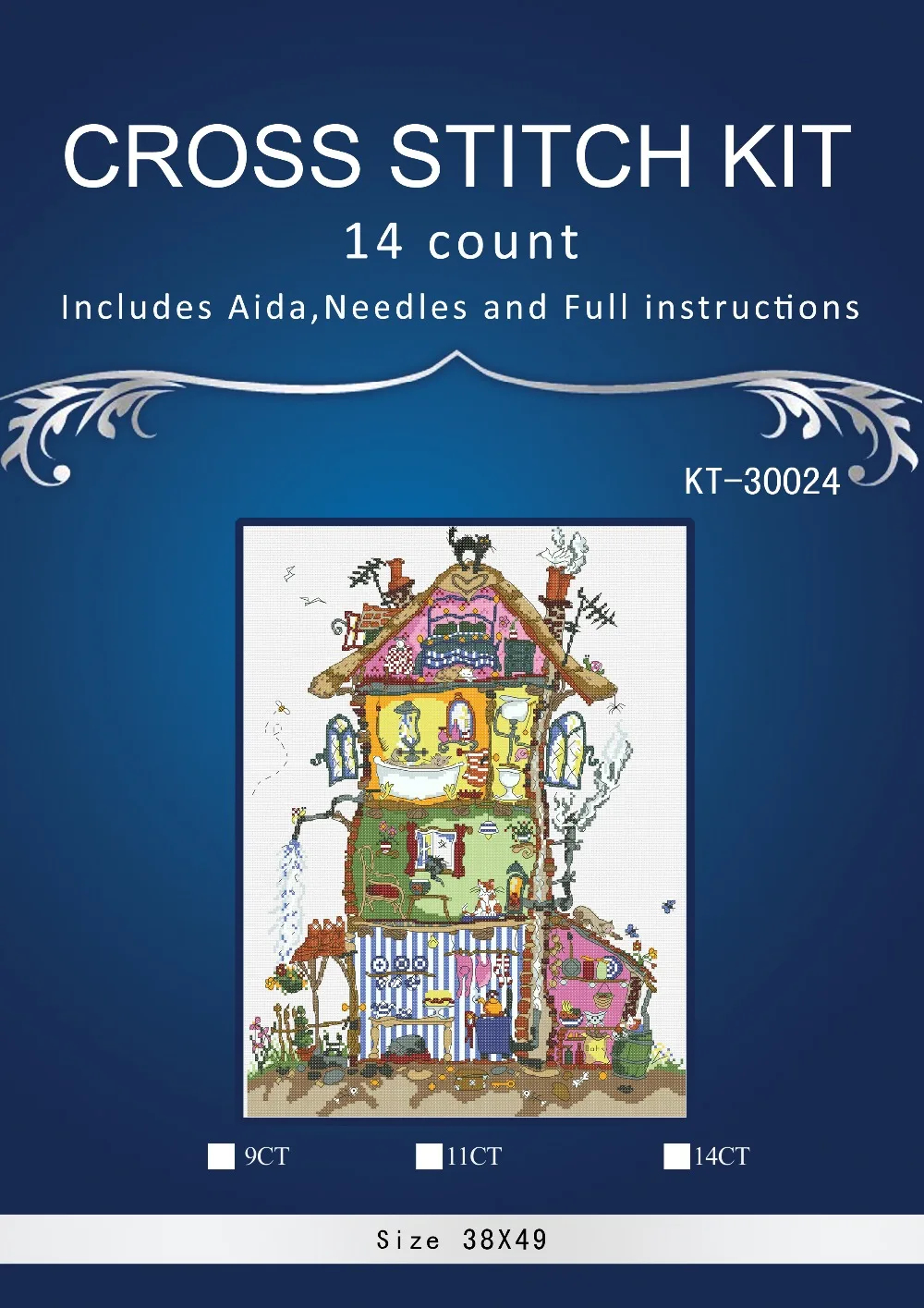 

Набор для вышивки крестиком JCS 40X51CM, 14CT, бесплатная доставка, высокое качество