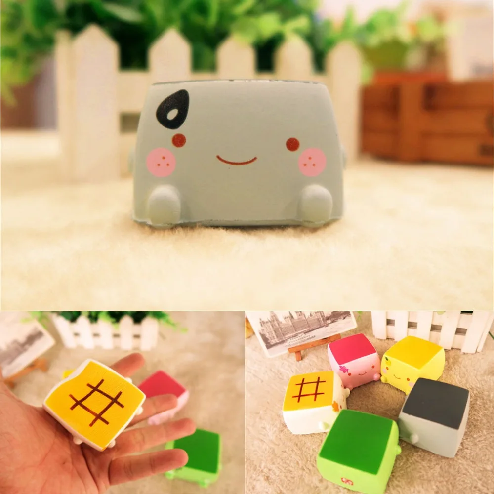 1PC cute soft expression fun toy Japanese tofu hobby anti-stress relief ball autism mood vent compression Z110 | Игрушки и хобби