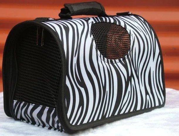 

[ Fly Eagle ] Fashion Cartoon Oxford Small Pet Carriers Zebra Shoulder Bags Handbag Dog Bag Pet Supplies Free Shipping