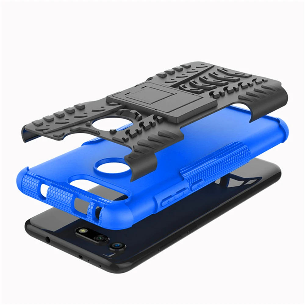 For Huawei Honor V20 8A 8C 8X Max 10 Lite Nova 4e 3i Case Hard Plastic Soft Silicone Hybrid Armor Stand PC + TPU Phone Cover | Мобильные