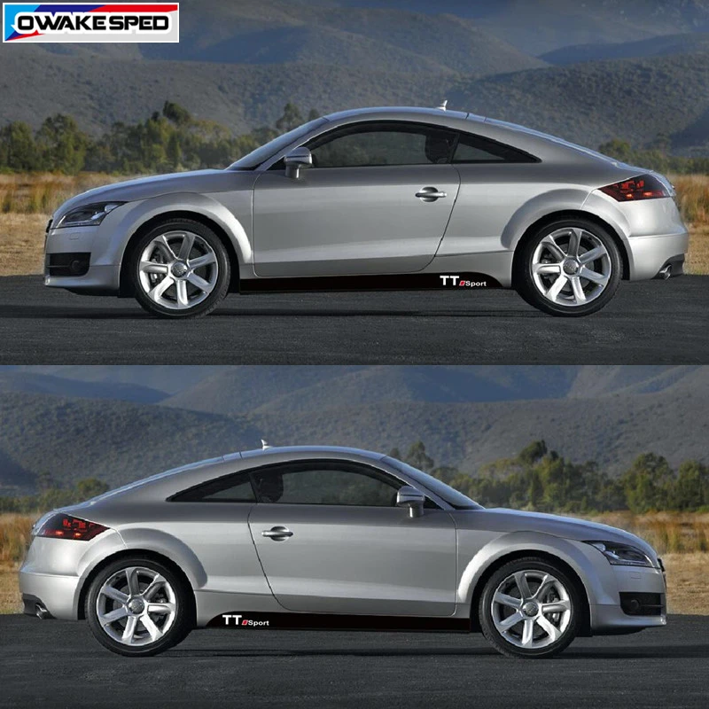 Спортивные полосы для Audi TTS TT наклейка из углеродного волокна на боковую дверь