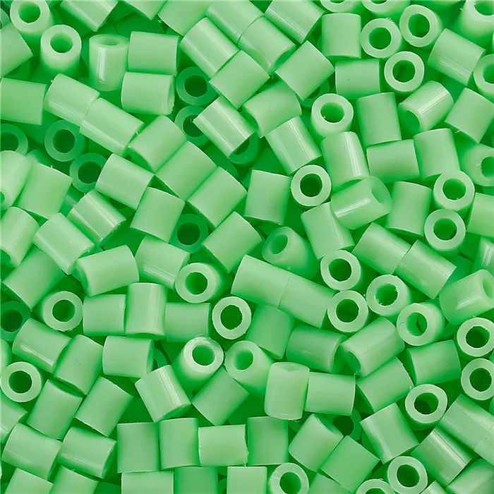 DoreenBeads 5 мм 1000 шт Хама бусины предохранители DIY игрушка головоломка дети ребенок интеллект развивающие ремесло игрушечный цилиндр 16 цветов - Цвет: Mint Green