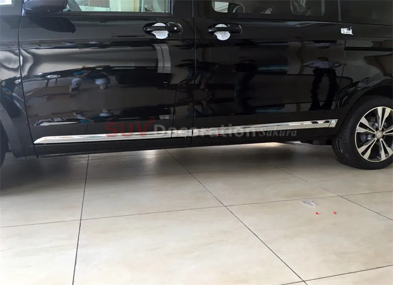 Для Mercedes-Benz V-Class Metris W447 2014-2018 ABS аксессуары внешний корпус автомобильной двери под