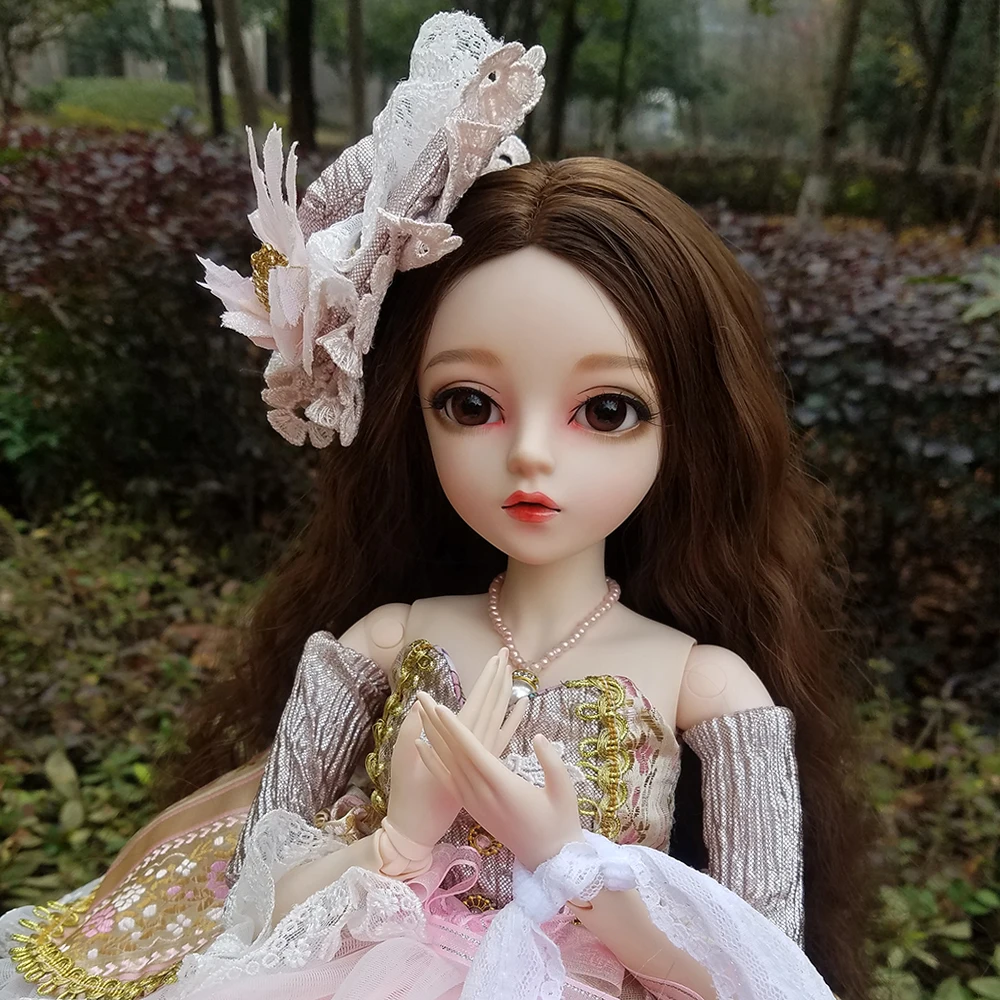 24 &quotполный комплект BJD кукла + макияж ручной работы дюйма 60 см EVA леди Countes