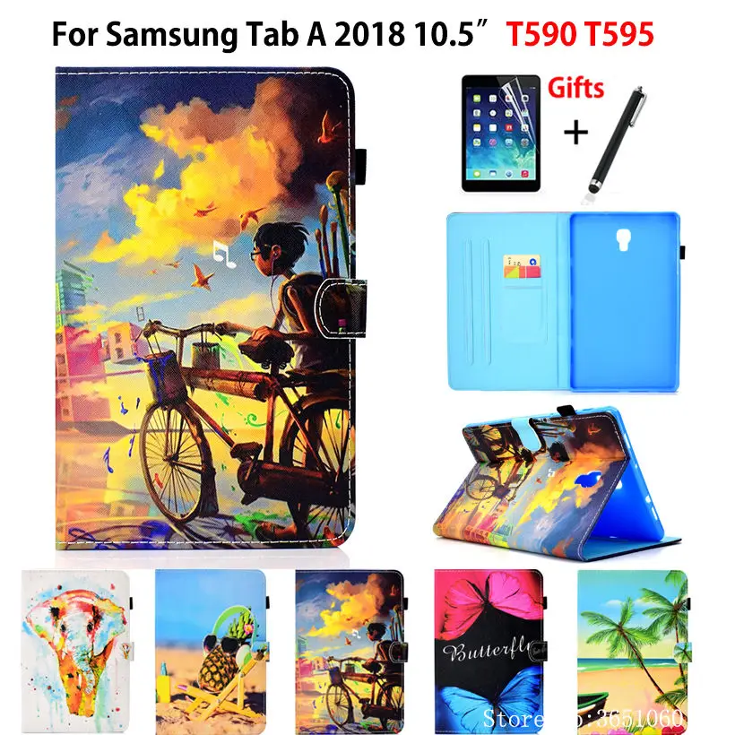 Чехол для Samsung Galaxy Tab A A2 2018 10 5 &quotT590 T595 T597 SM T590 чехол планшета с модным принтом и