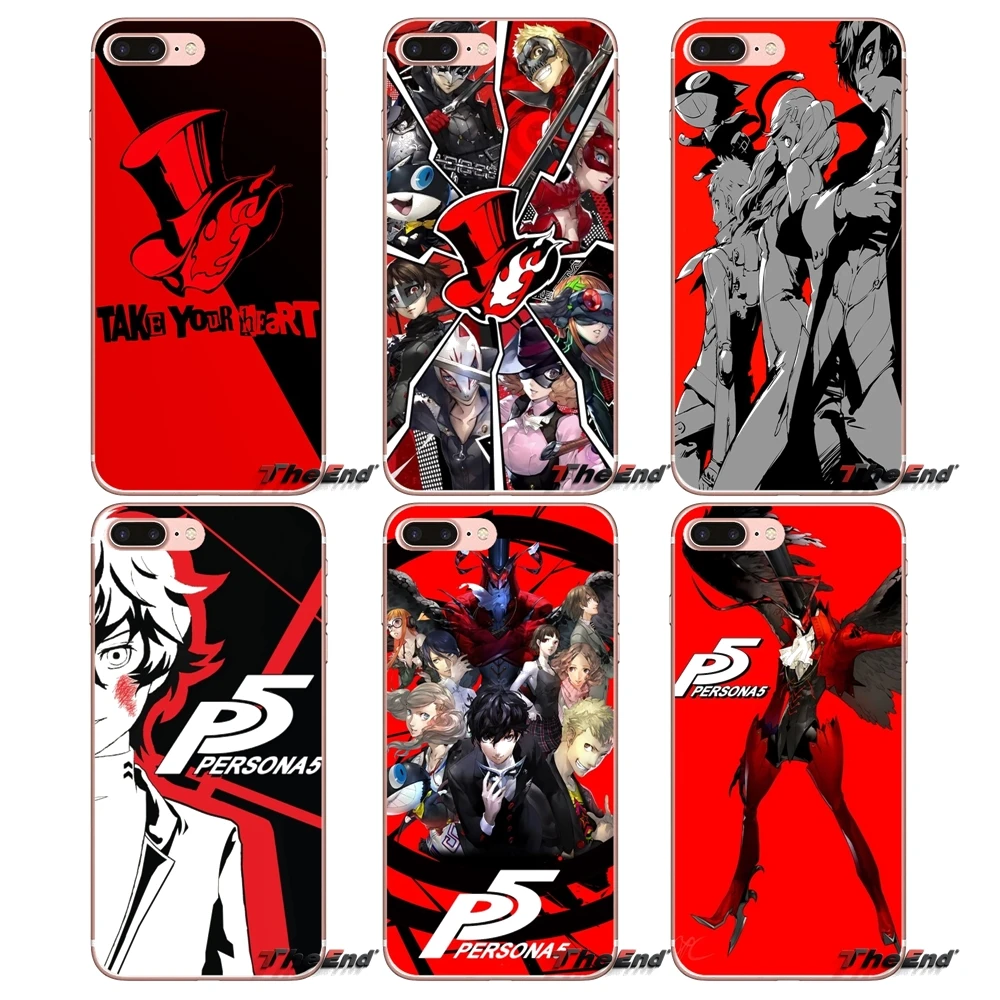 Аниме Persona 5 Для Huawei P Smart Y6 P8 P9 P10 Плюс нова P20 Lite Pro Mini 2017 SLA L02 L22 2i Прозрачные Чехлы
