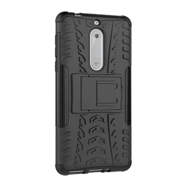 Для Nokia 5 Dazzle чехол для телефона TPU + PC 2 в 1 Гибридный сверхпрочный противоударный