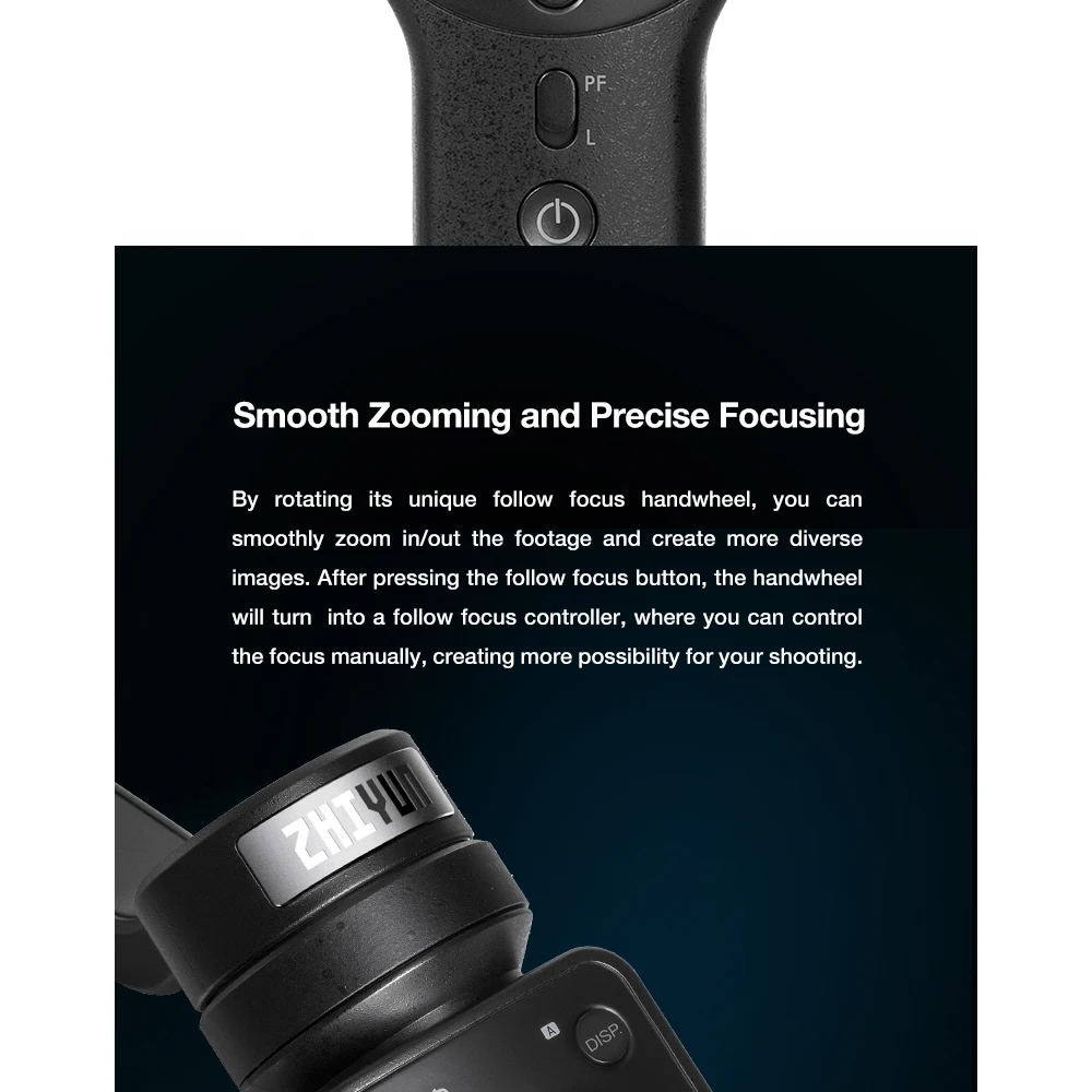 ZHIYUN Smooth 4 Q карданный 3-осевой w/фокус Pull& Zoom Ручной Стабилизатор для телефона, для iPhone XS XR X смартфон samsung S8