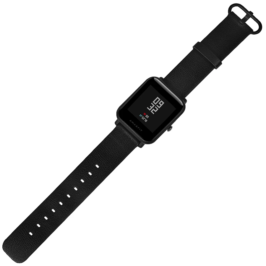 Кожаные умные часы ремешок для Xiaomi Huami Amazfit Bip Youth Watch сменный Браслет