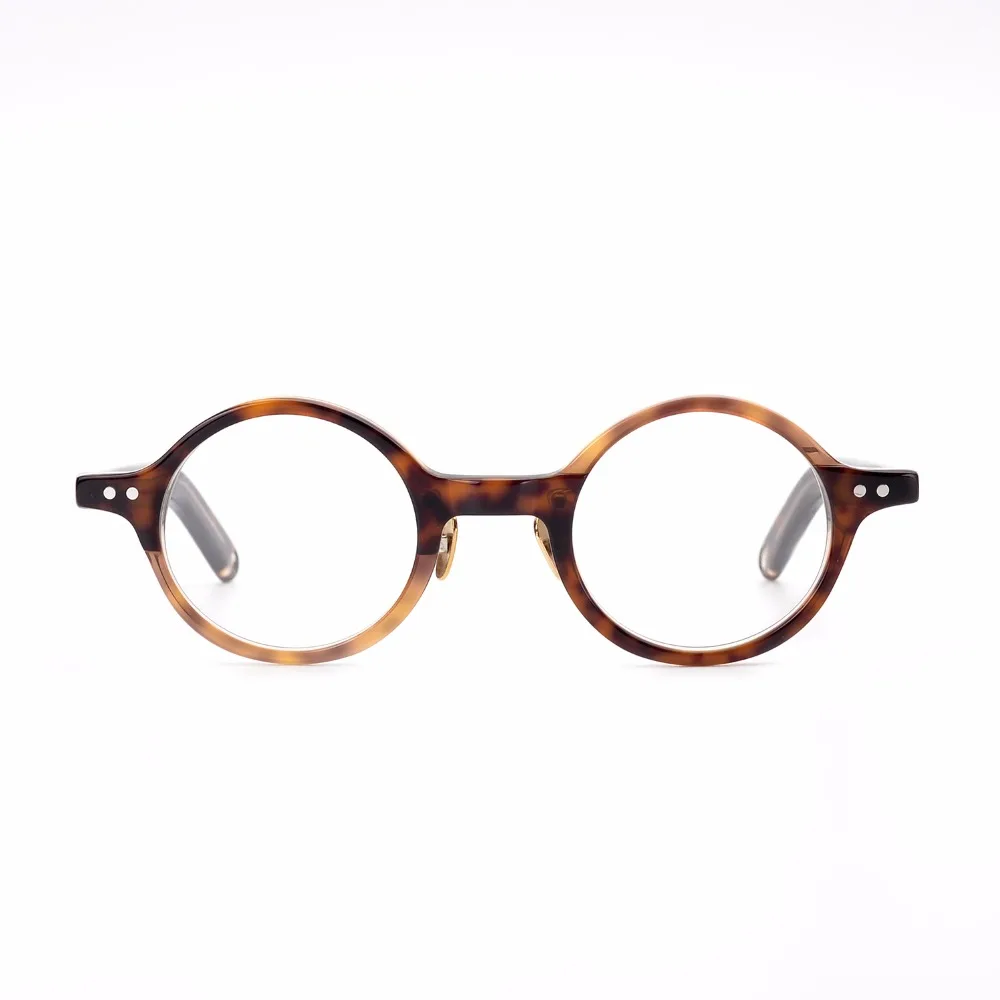 

Vintage Quality Acetate eyeglasses classical round frame HP202 eyewear women men original box case prescription lens free ship
