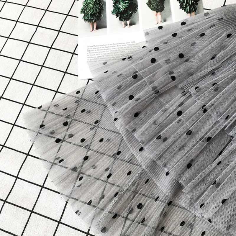 Сезон: весна–лето Юбка-пачка для девочек длиной до колен юбка Детская Топы Мода Малый модные наклейки сетка от 3 до 12 лет