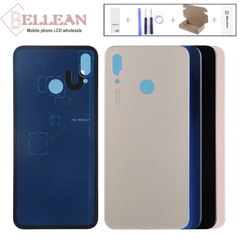 1 шт. HH для Nova 3e Задняя стеклянная крышка чехол Huawei P20 Lite батарея задняя Дверь