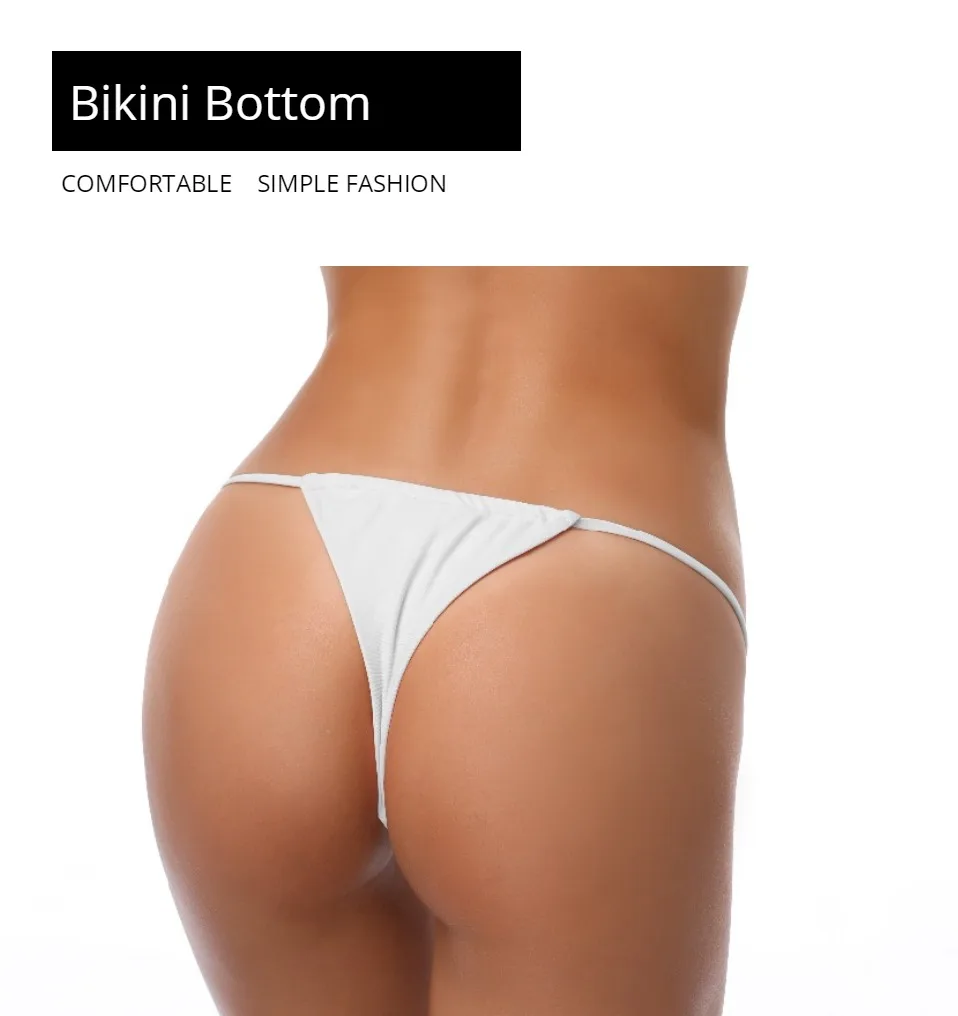 SHEKINI женский Купальник Низ низкая посадка Cheeky String Thong Бикини Низ