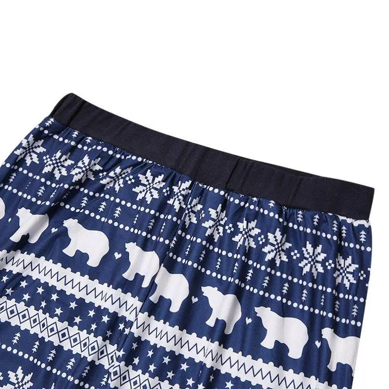 Семейная Пижама с медведем Рождественская для всей семьи комплект