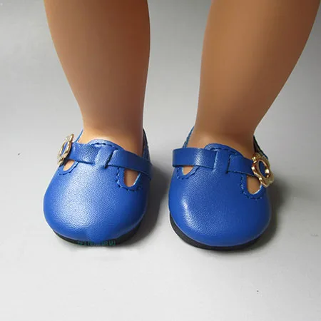 mgj07 blue Модная детская обувь; остроносые туфли для куклы 45 см; американские куклы и аксессуары для новорожденных - Цвет: mgj07 blue