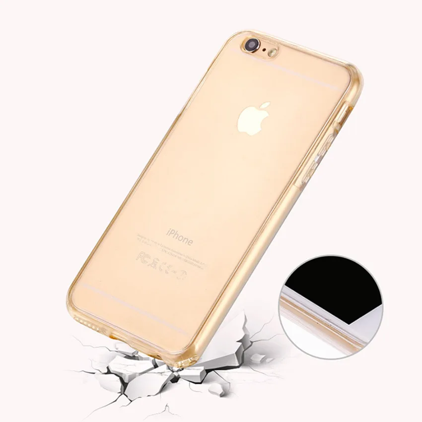 360 градусов полный корпус телефона чехол для iPhone 7 8 6 6s Plus X XS Max XR 5 5S SE Мягкий