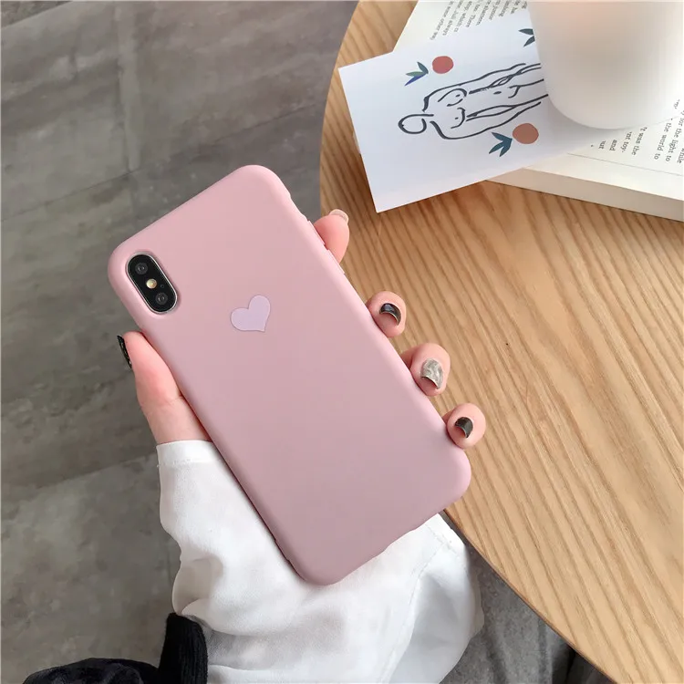 Однотонный простой чехол для телефона iPhone X XS Max XR 6 6S 7 8 Plus Модный мягкий из ТПУ |