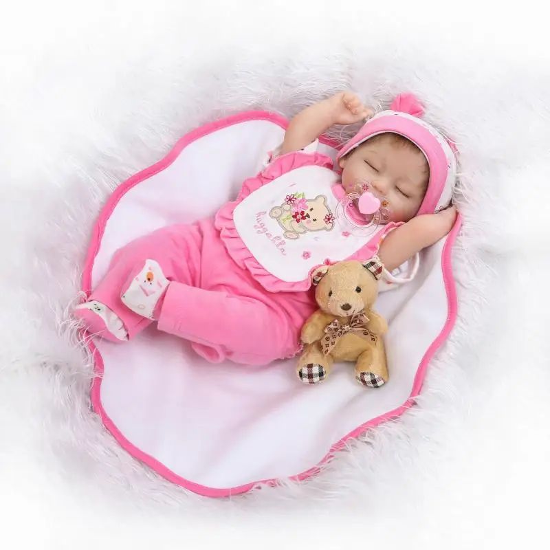 

16inch 40cm Reborn Baby Dolls Silicone Reborn Babies Kids realistic sleeping babies Toddler babies Playmate Birthday Xmas Gift