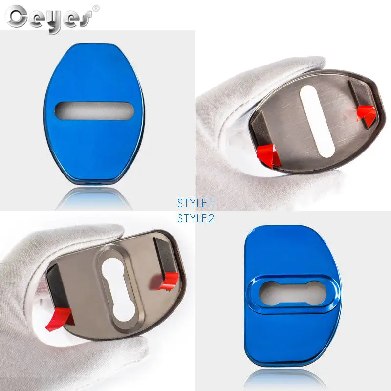 

Car Door Lock Cover Case For Audi S line A3 A4 A4L A5 A6L A6 A8 TT S6 S7 S8 SQ5 Q7 Q5 R8 Auto styling buckle Sticker Accessories