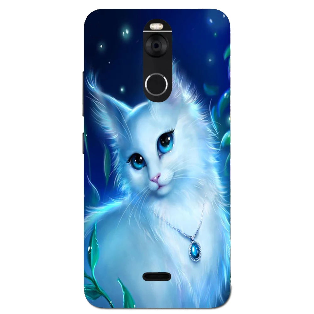 A4 Чехол из мультфильма волк король животное краска Мягкий силиконовый чехол для Fly FS520 Selfie 1 задняя крышка корпус сумка - Цвет: A4