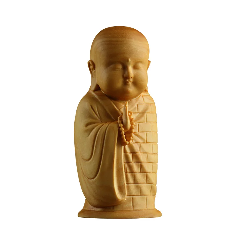 

Captivating Buddhist Monk Design Ideal for Tea Ceremony Decor - Home Adornment with Crafted Buddha Monk Statue