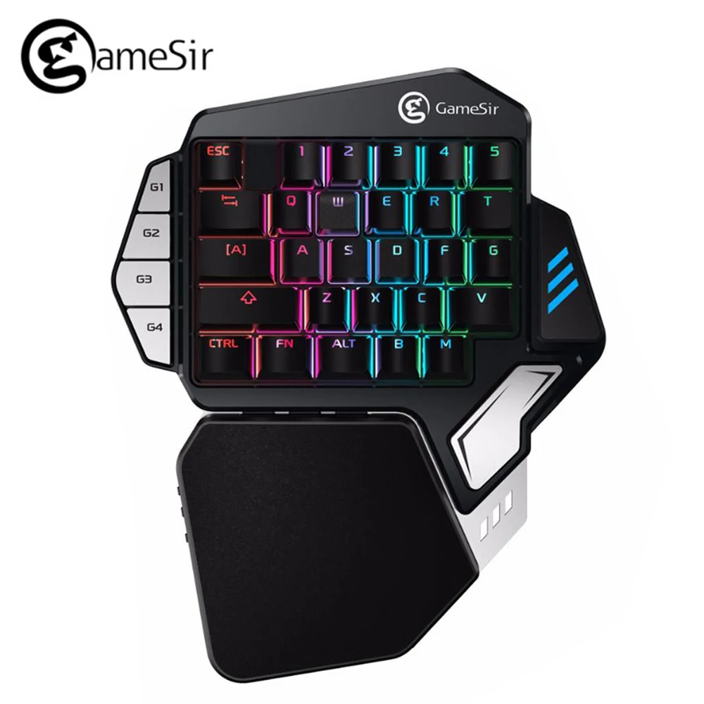 GameSir Z1 игровая клавиатура с помощью одной руки Cherry MX Red переключатель механическая клавиатура красный ось BattleDock игровая клавиатура для компьютера FPS игры