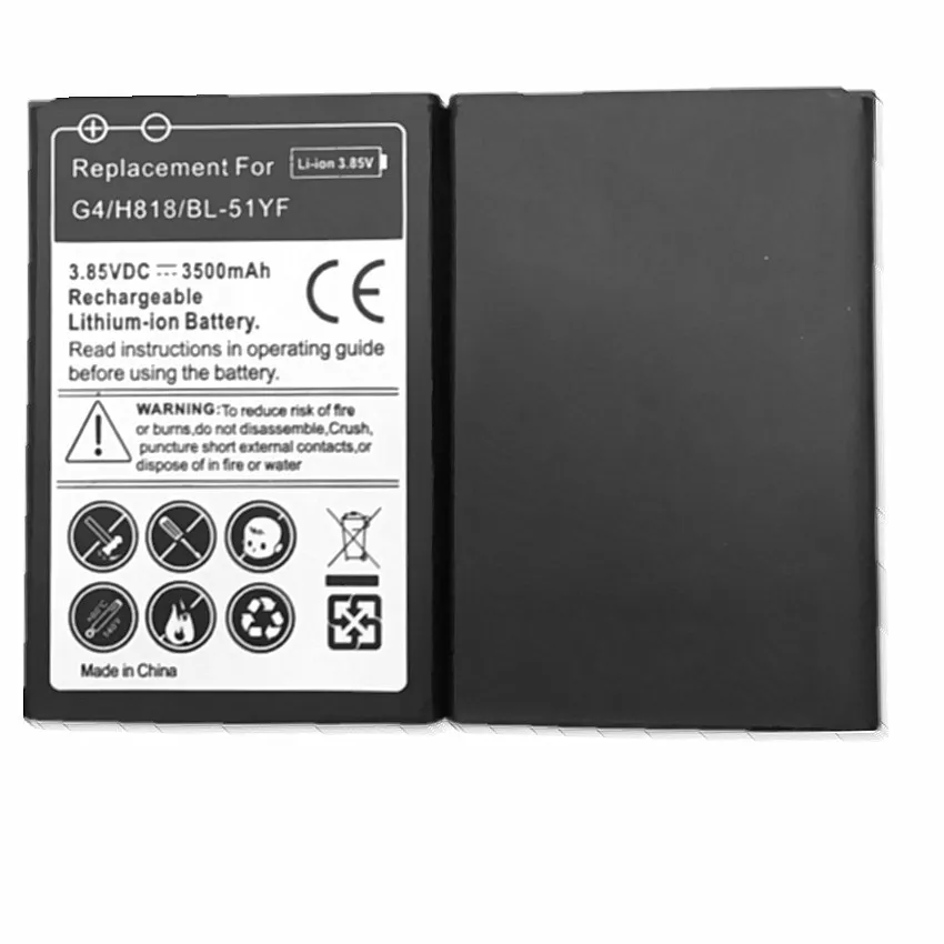 Замена Батарея BL51YF BL 51YF для LG G4 H818 H819 H810 H815 VS986 LS991 51YF|Аккумуляторы мобильных