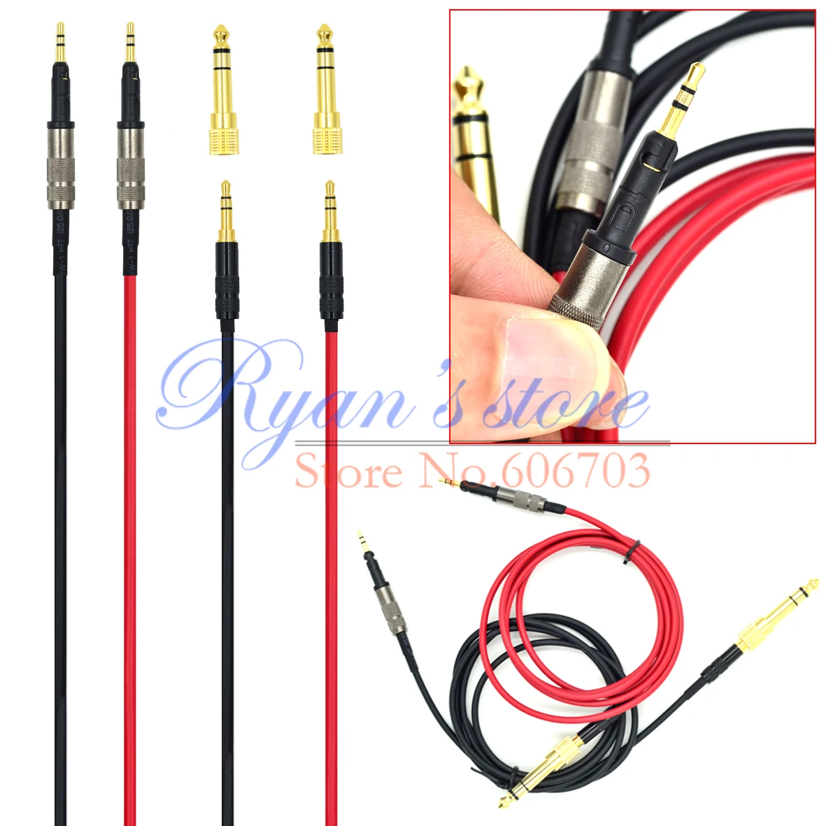 Сменный аудиокабель провод для самостоятельной сборки наушников Sennheiser HD6 MIX HD7 HD8