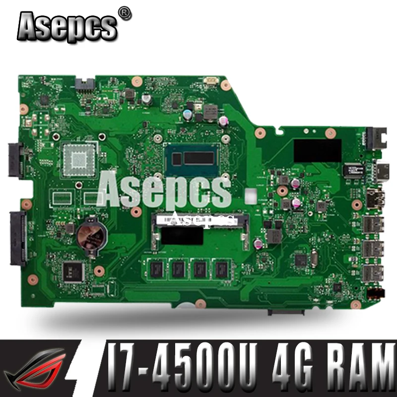 

Asepcs X751LA Laptop motherboard For Asus X751LA X751LAB X751LD X751L X751 Test original mainboard 4G RAM I7-4500U