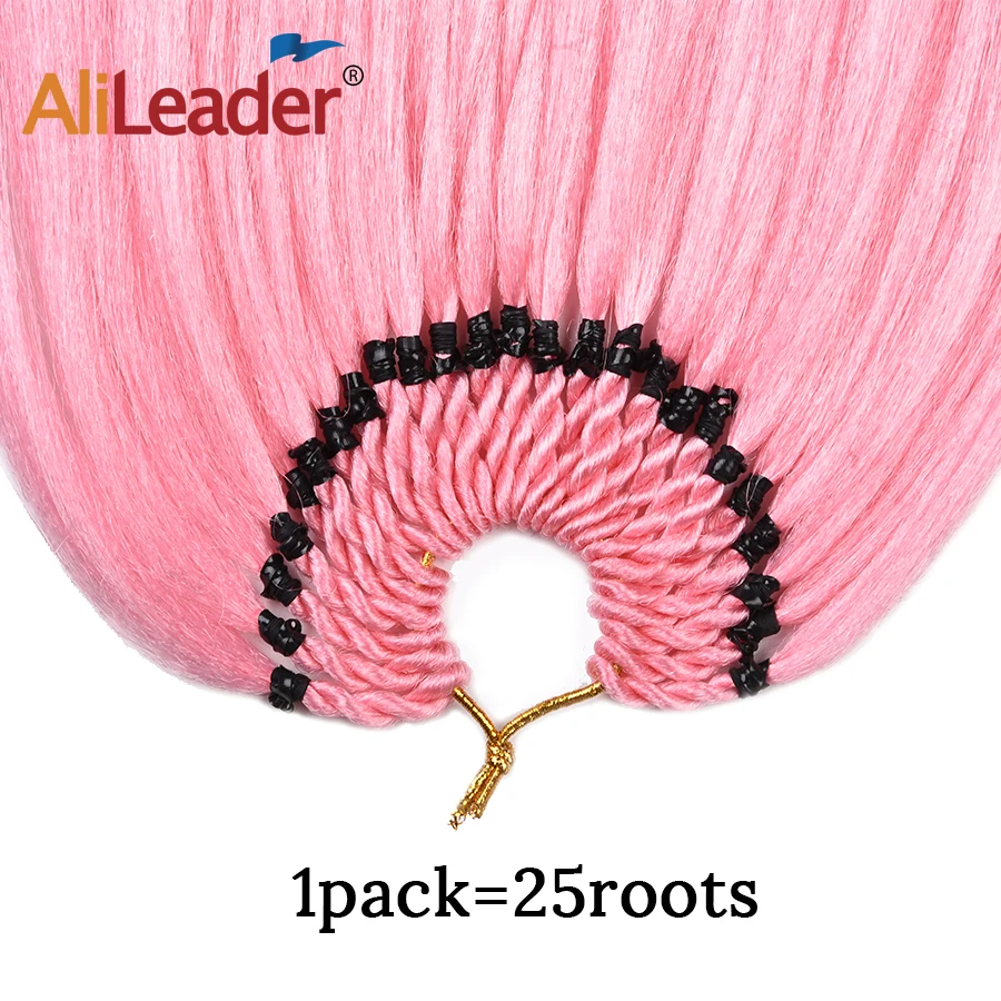 Alileader 25 нитей вязания крючком плетение синтетические накладные волосы мягкие