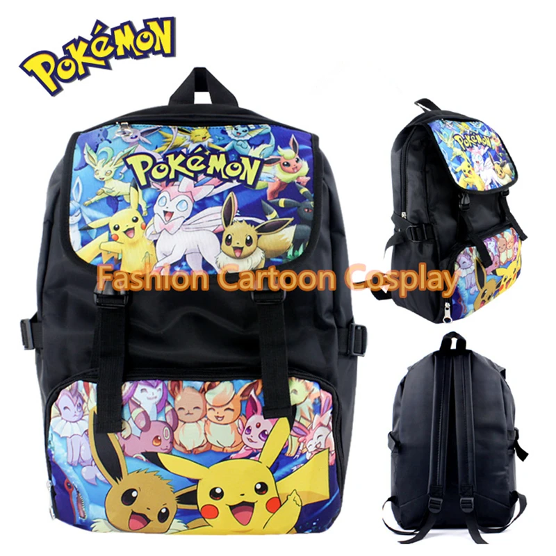 Горячая Pokemon Go Рюкзак Мультфильм Аниме Пикачу школьный ранец игра Карманный