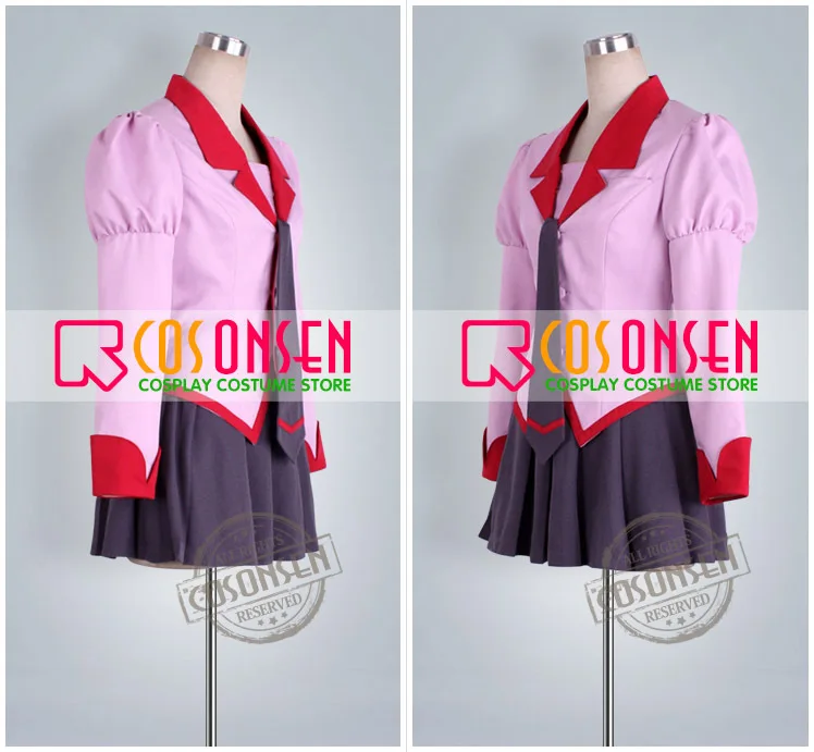 Костюм для косплея ONSEN Bakemonogatari Hitagi senjogaхара все размеры изготовленный на